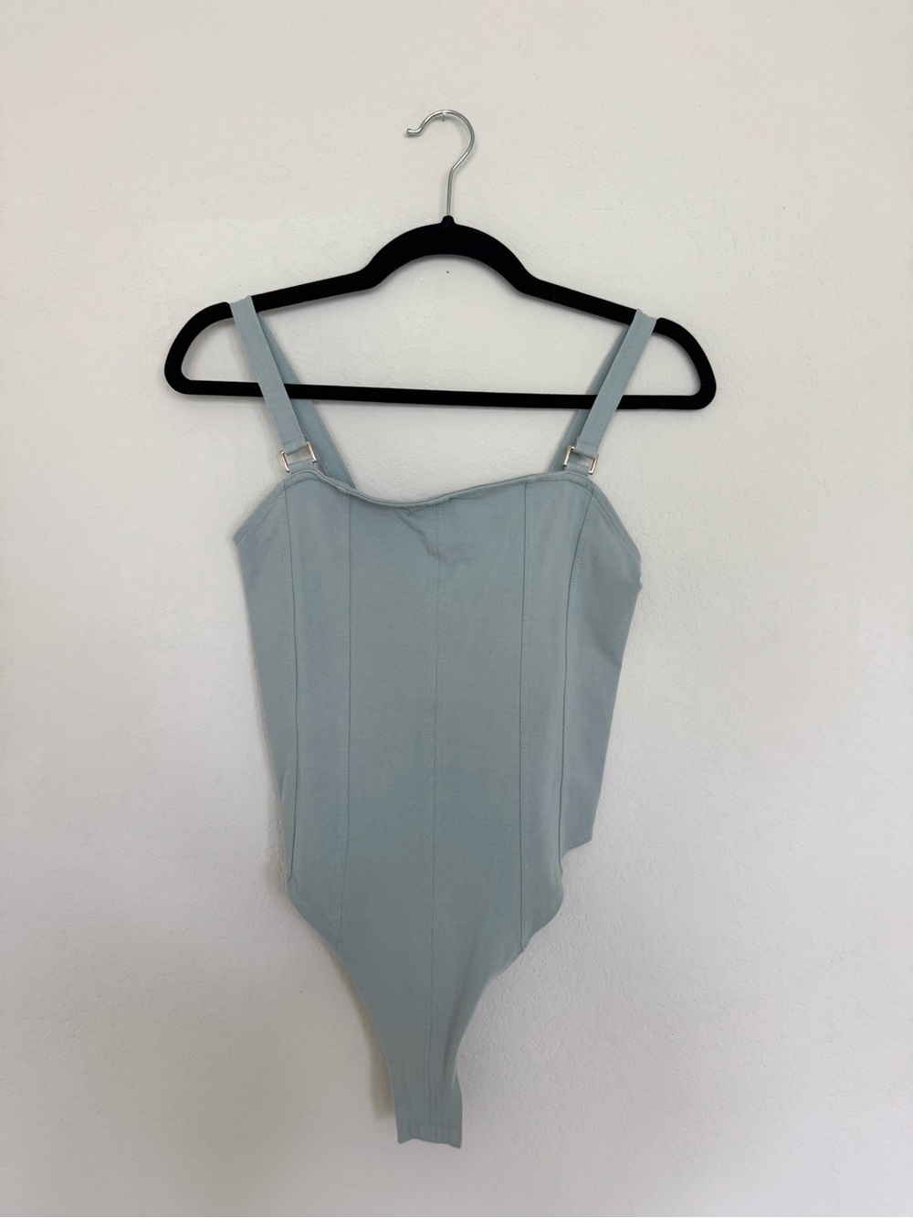 H&M Light Blue Structured Bodysuit